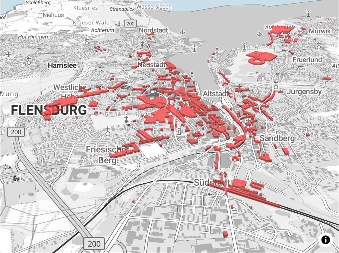 Stadt Flensburg Map